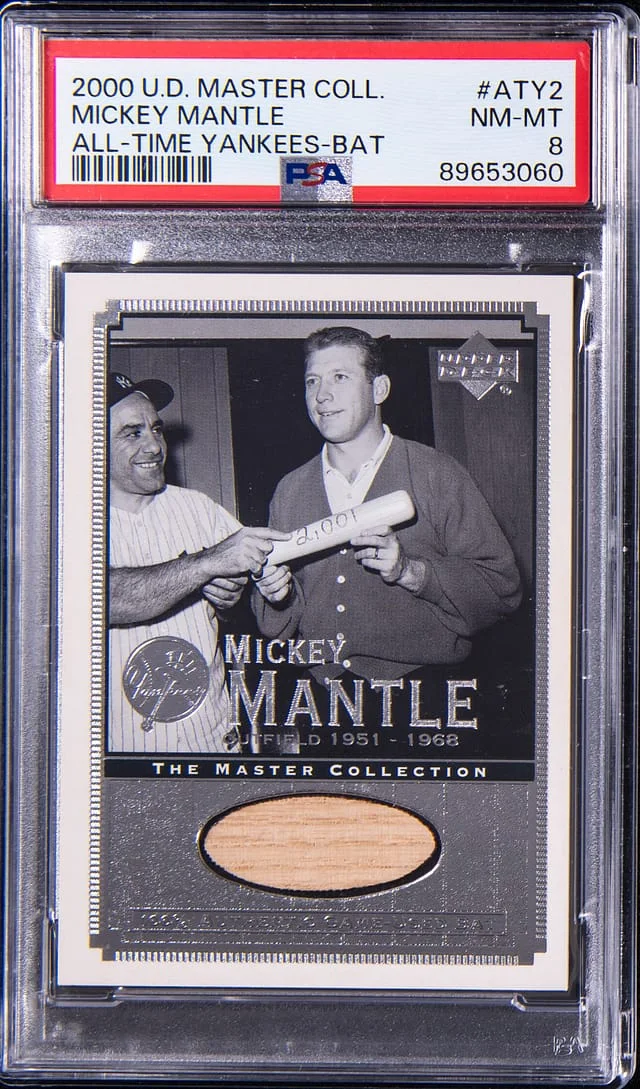 2000 Upper Deck Mickey Mantle Game-Used Master Collection All-Time Yankees Bat #ATY2 card image