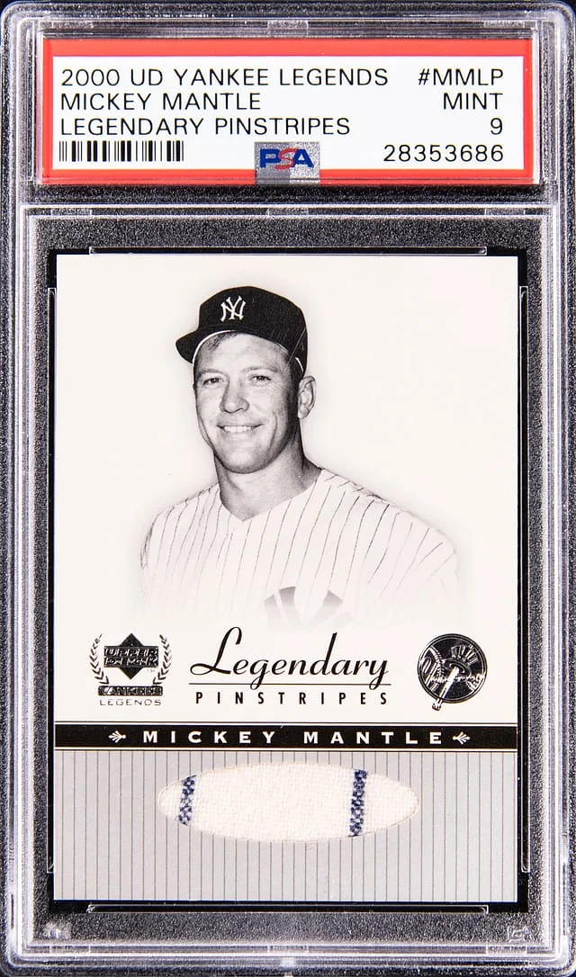 2000 Upper Deck Mickey Mantle Yankee Legends Legendaryy Pinstripes #MM-LP card image
