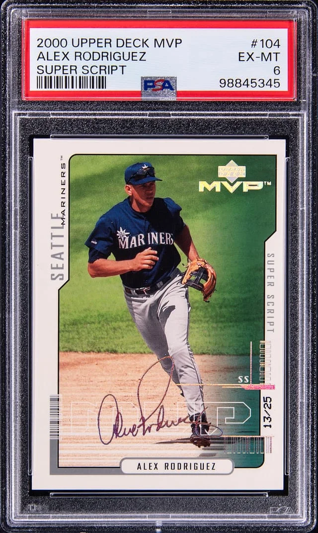 2000 Upper Deck MVP Alex Rodriguez Super Scripts #104 card image