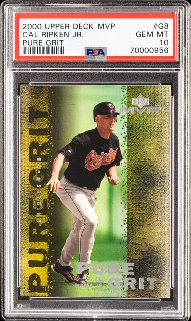 2000 Upper Deck MVP Cal Ripken Jr. Pure Grit #G8 card image