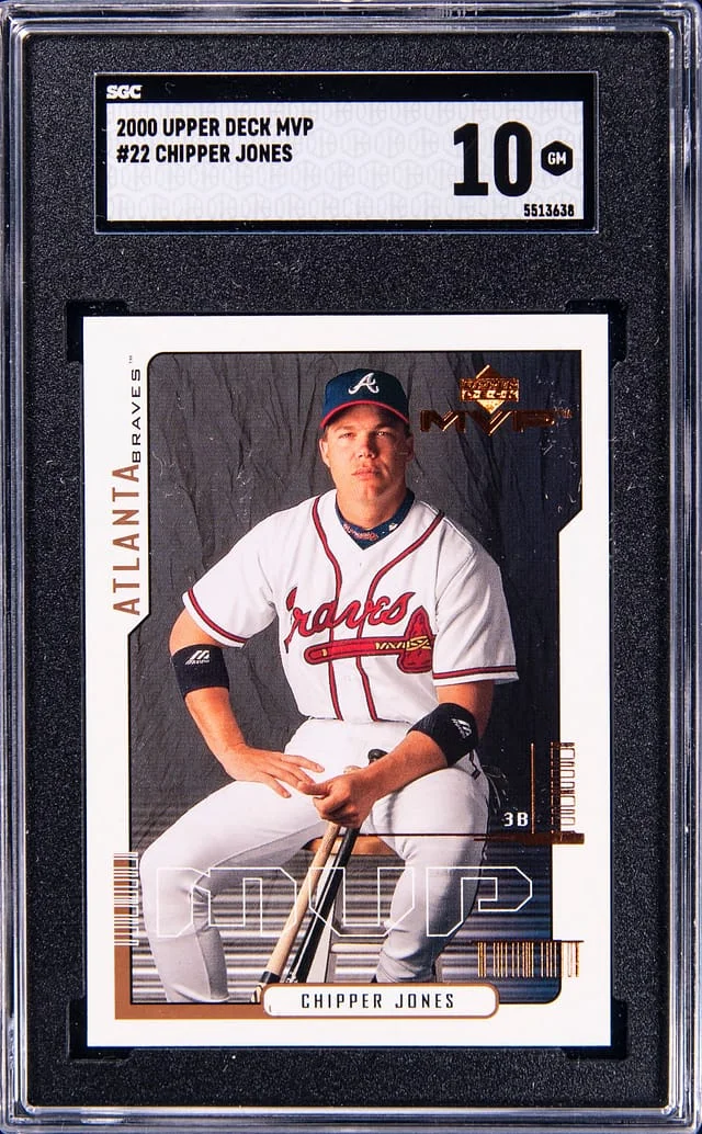 2000 Upper Deck MVP Chipper Jones #22 card image