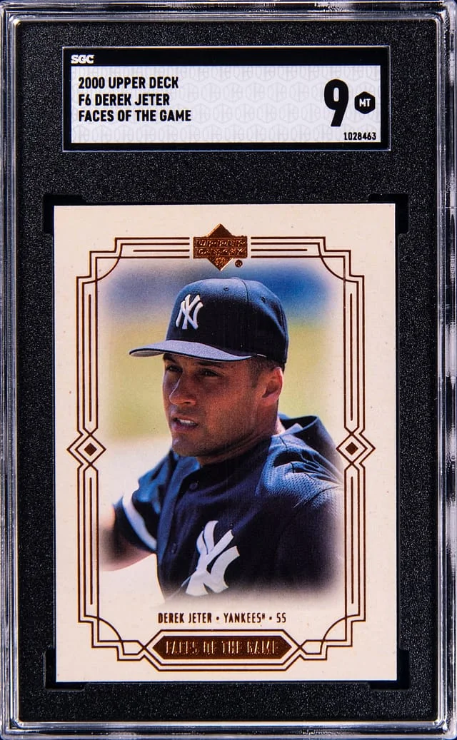 2000 Upper Deck MVP Derek Jeter Faces Of The Game #F6 card image