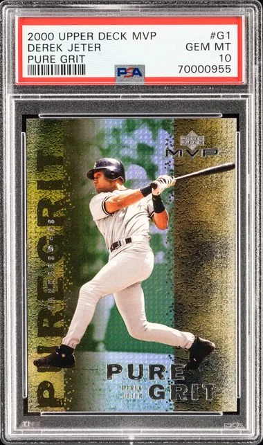 2000 Upper Deck MVP Derek Jeter Pure Grit #G1 card image