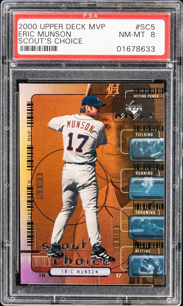 2000 Upper Deck MVP Eric Munson Scout's Choice #SC5 card image