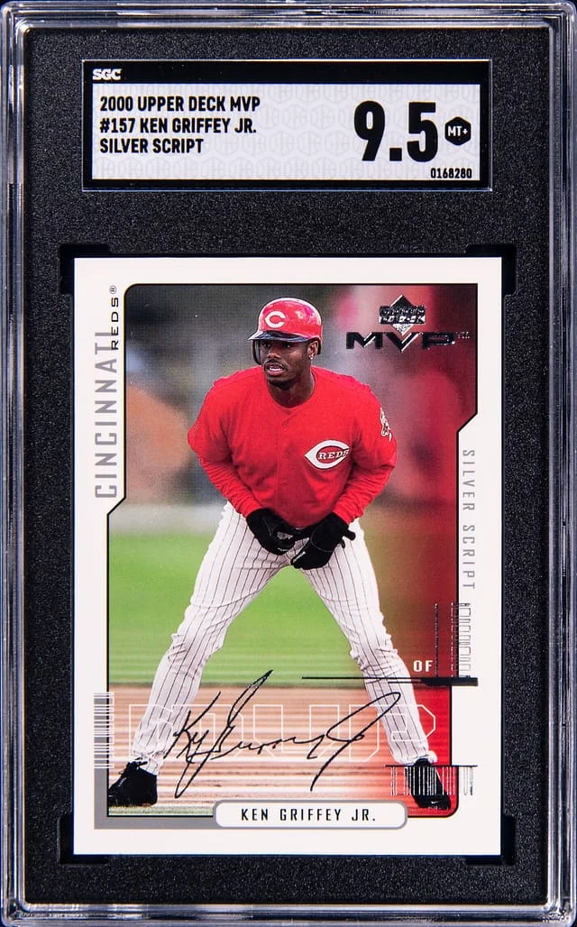 2000 Upper Deck MVP Ken Griffey Jr. Silver Script #157 card image