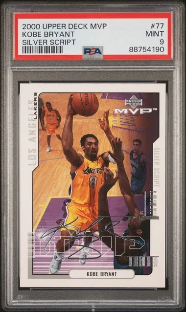 2000 Upper Deck MVP Kobe Bryant Silver Script #77 card image