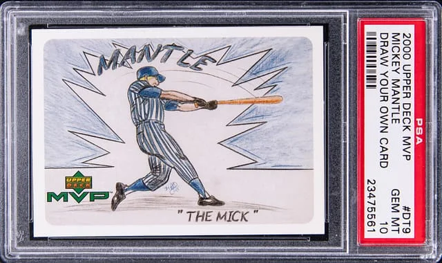 2000 Upper Deck MVP Mickey Mantle Draw Your Own Card #DT9 card image