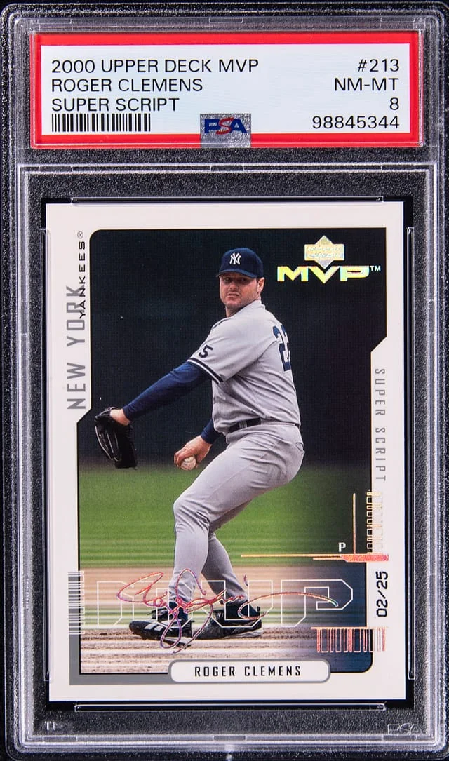 2000 Upper Deck MVP Roger Clemens Super Scripts #213 card image