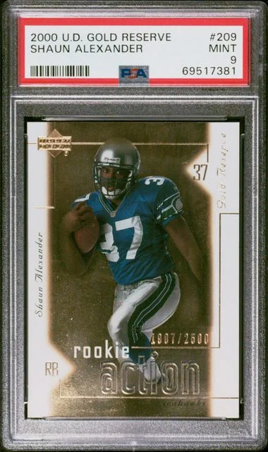 2000 Upper Deck Shaun Alexander Gold Reserve #209 card image
