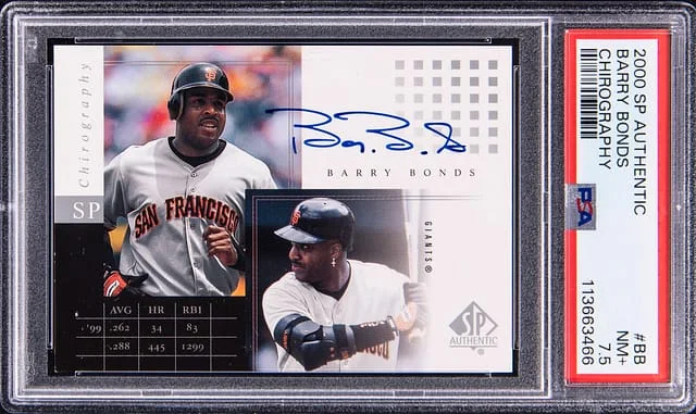 2000 Upper Deck SP Authentic Barry Bonds Chirography #BB card image