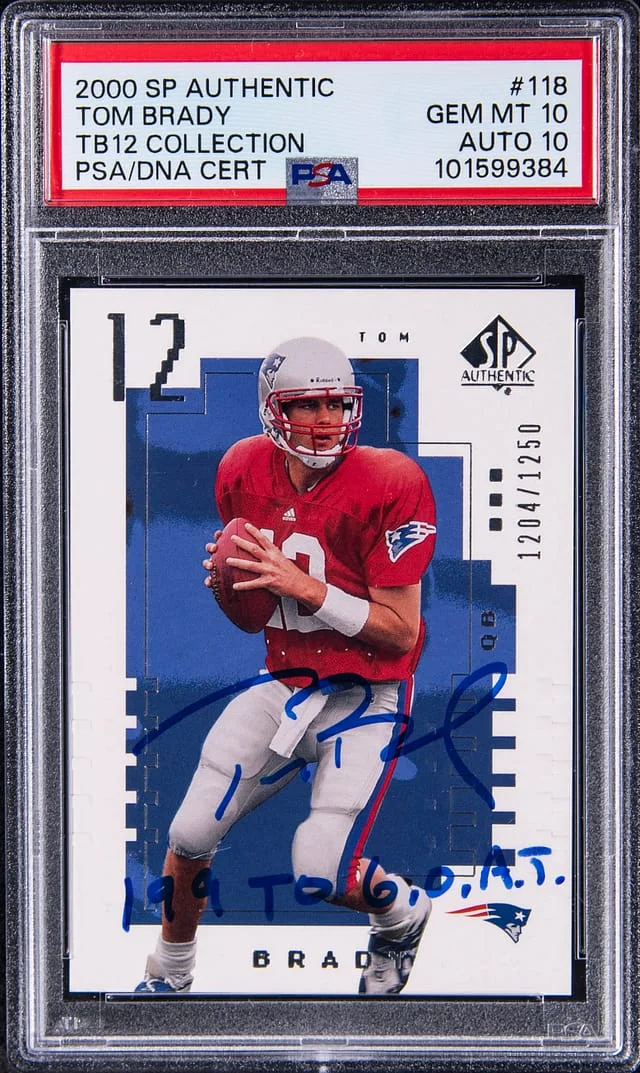 2000 Upper Deck SP Authentic Tom Brady #118 card image
