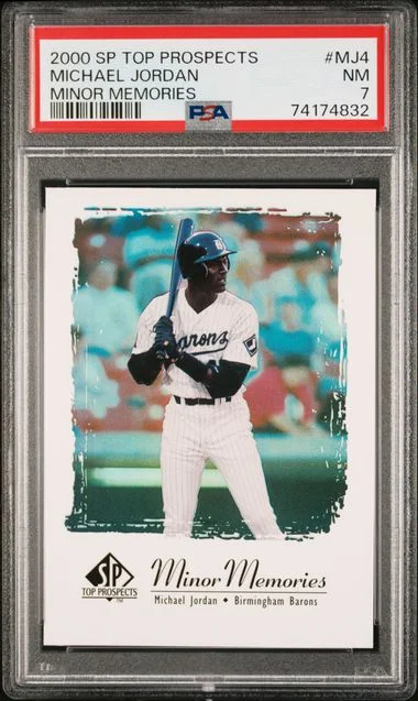 2000 Upper Deck SP Michael Jordan Top Prospects Minor Memories #MJ4 card image