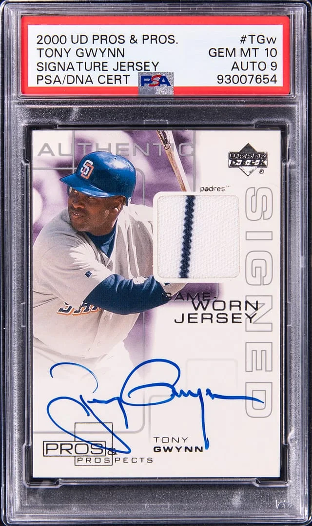 2000 Upper Deck Tony Gwynn Pros & Prospects Signature Jersey #TGw card image