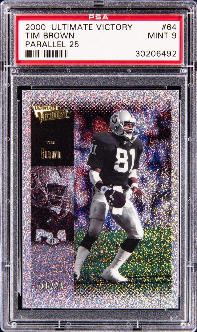2000 Upper Deck Ultimate Victory Tim Brown #64 card image