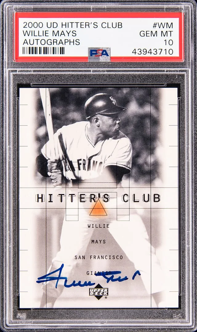 2000 Upper Deck Willie Mays Hitter's Club Autographs #WM card image