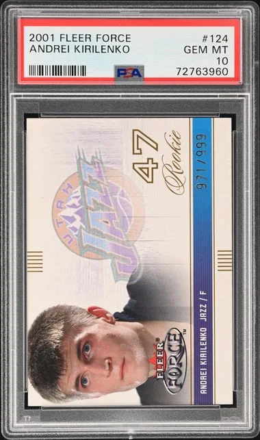 2001-02 Fleer Andrei Kirilenko Force #124 card image