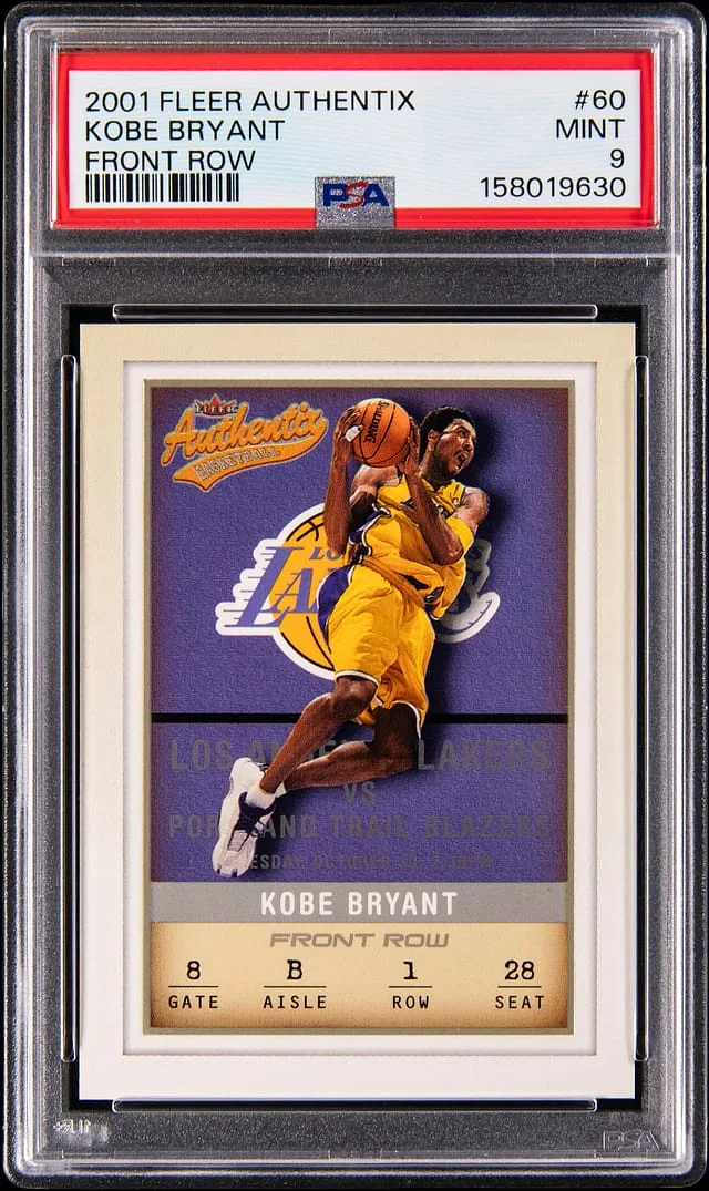 2001-02 Fleer Authentix Kobe Bryant Front Row #60 card image