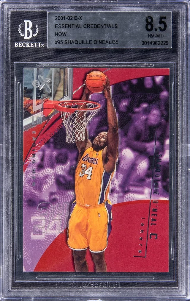2001-02 Fleer E-X Shaquille O'Neal Essential Credentials Now #95 card image