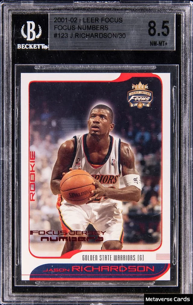 2001-02 Fleer Focus Jason Richardson Numbers #123 card image