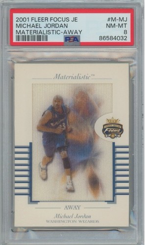 2001-02 Fleer Focus Michael Jordan Materialistic Away #M-MJ card image