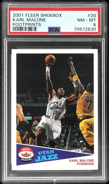 2001-02 Fleer Karl Malone Shoebox Collection Footprints #20 card image