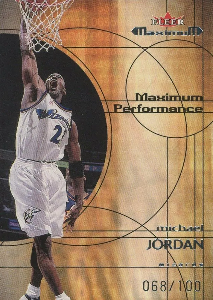 2001-02 Fleer Maximum Michael Jordan Maximum Performance #4 card image