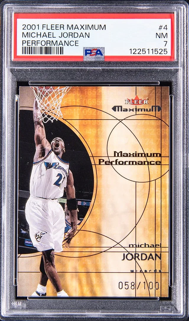 2001-02 Fleer Michael Jordan Maximum Performance #4 card image
