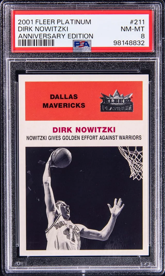 2001-02 Fleer Platinum Dirk Nowitzki Anniversary Edition #211 card image