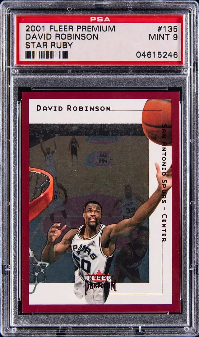 2001-02 Fleer Premium David Robinson Star Ruby #135 card image