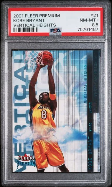 2001-02 Fleer Premium Kobe Bryant Vertical Heights #21 card image