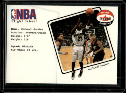2001-02 Fleer Shoebox Michael Jordan NBA Flight School #3 card image
