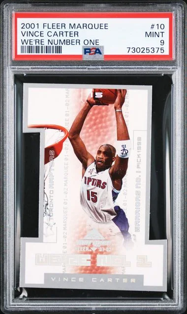 2001-02 Fleer Vince Carter Marquee We're Number One #10 card image
