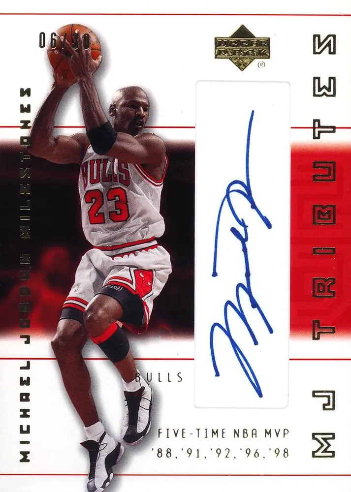 2001-02 SP Authentic Michael Jordan MJ Tributes: MJ Milestones #M4 card image