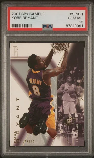 2001-02 SPx Kobe Bryant Sample #SPX-1 card image