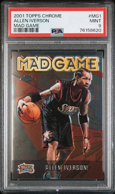 2001-02 Topps Chrome Allen Iverson Mad Game #MG1 card image