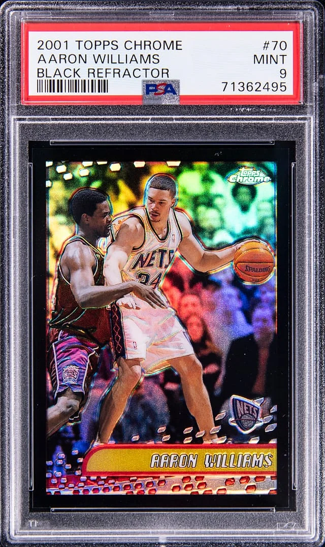 2001-02 Topps Chrome Black Aaron Williams Refractor #70 card image