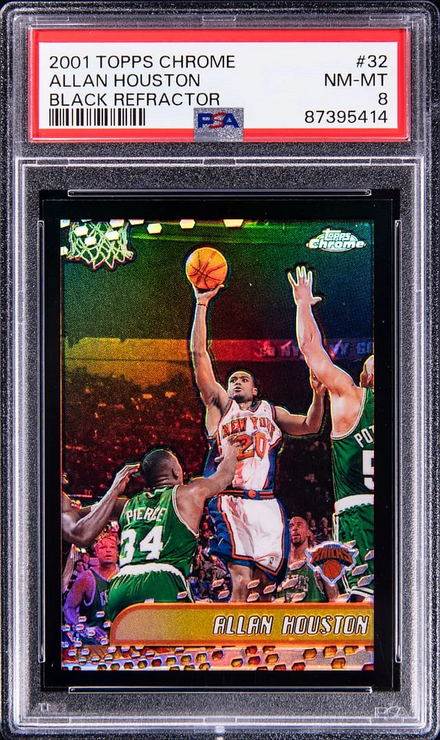 2001-02 Topps Chrome Black Allan Houston Refractor #32 card image