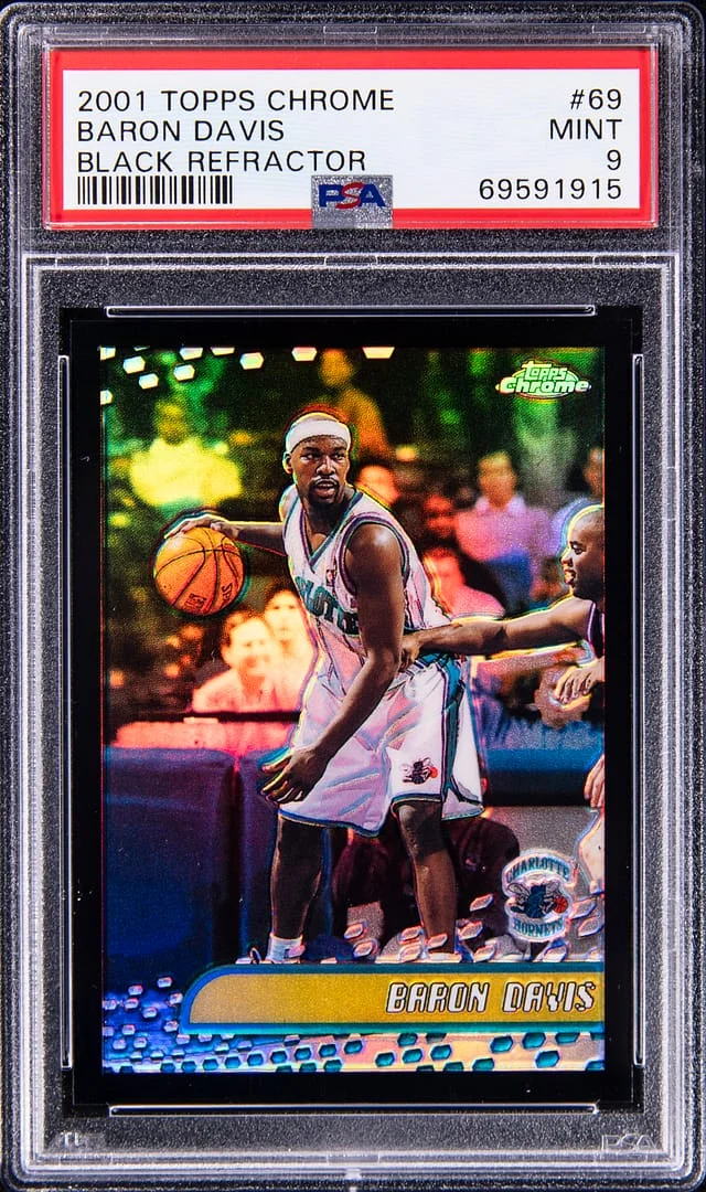 2001-02 Topps Chrome Black Baron Davis Refractor #69 card image