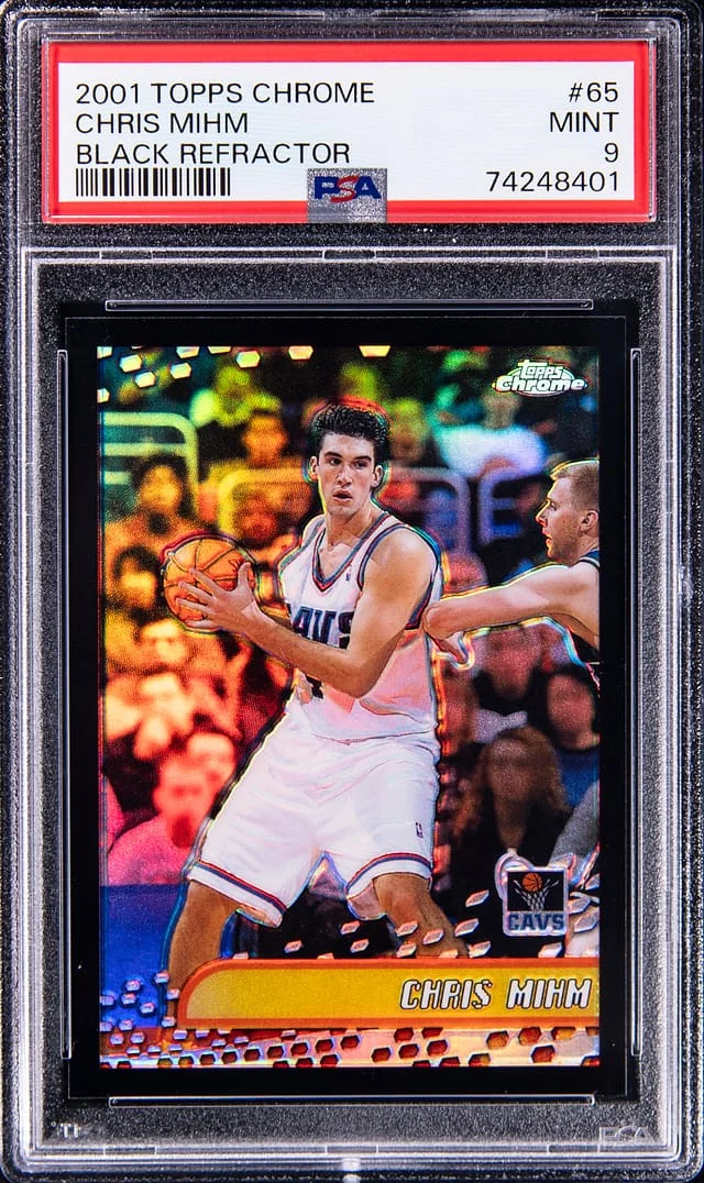 2001-02 Topps Chrome Black Chris Mihm Refractor #65 card image