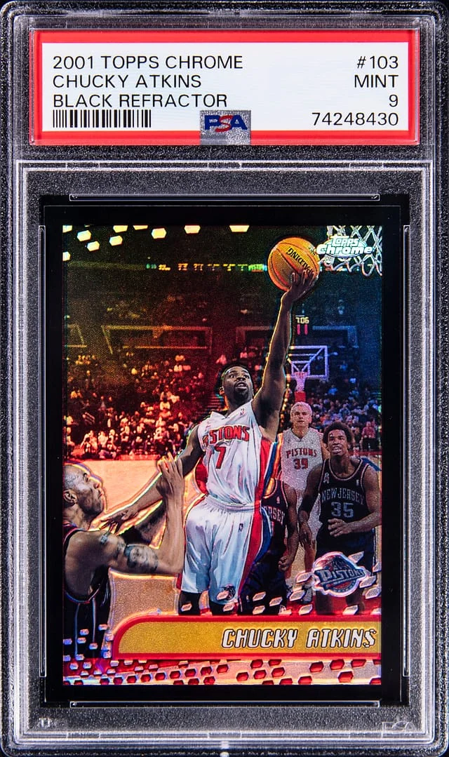 2001-02 Topps Chrome Black Chucky Atkins Refractor #103 card image