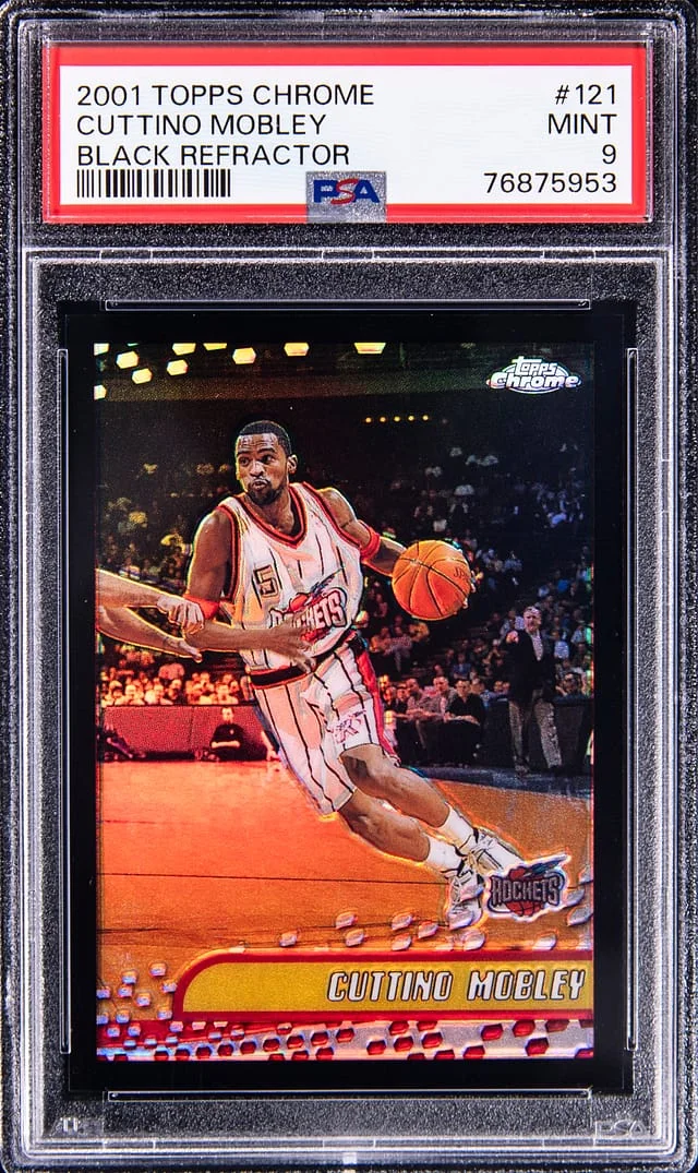 2001-02 Topps Chrome Black Cuttino Mobley Refractor #121 card image