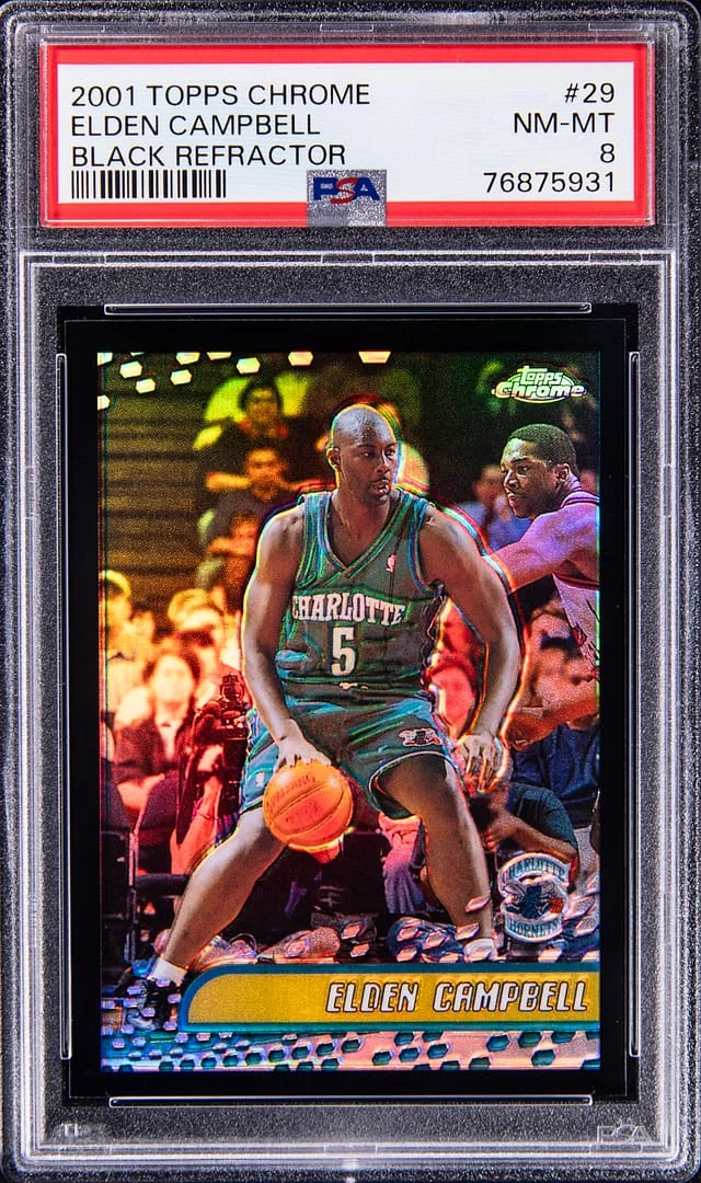 2001-02 Topps Chrome Black Elden Campbell Refractor #29 card image
