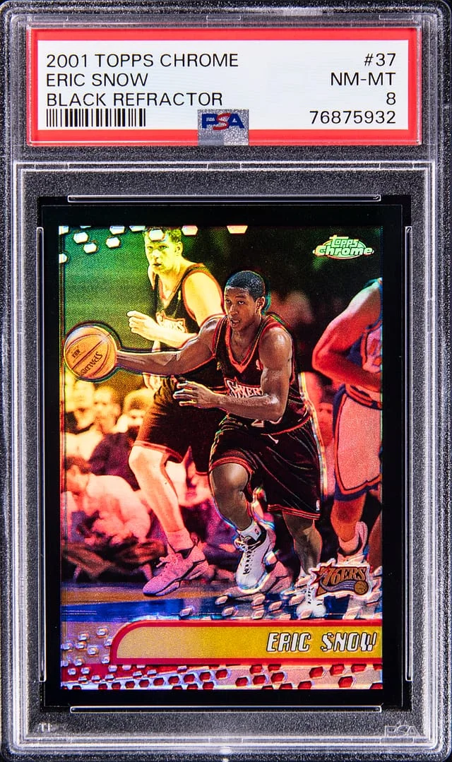 2001-02 Topps Chrome Black Eric Snow Refractor #37 card image
