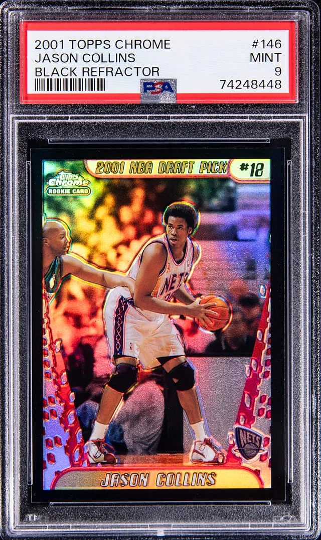 2001-02 Topps Chrome Black Jason Collins Refractor #146 card image