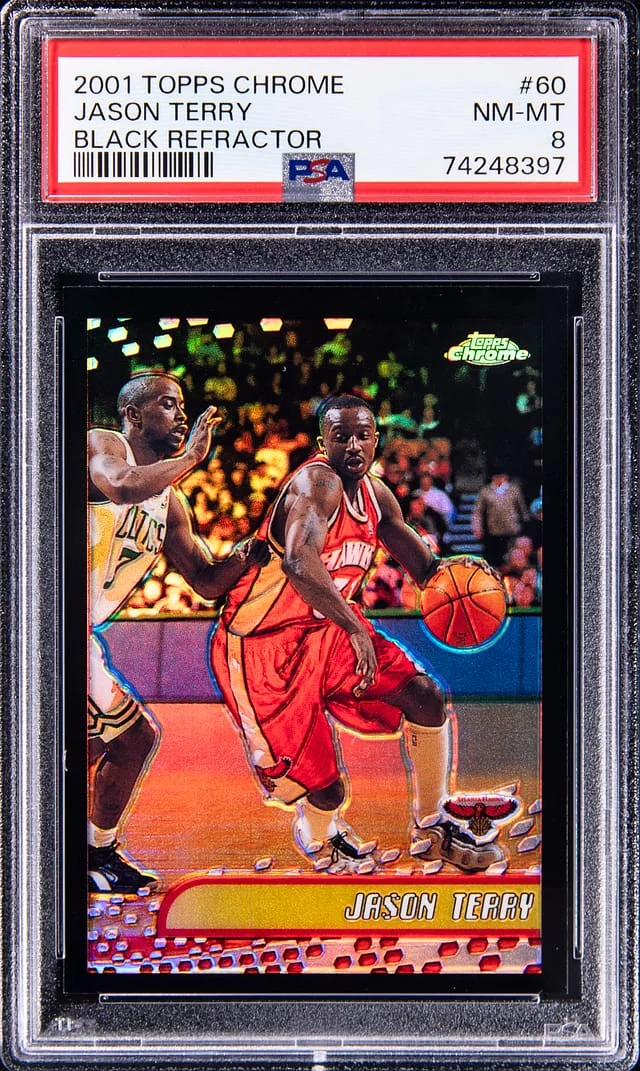 2001-02 Topps Chrome Black Jason Terry Refractor #60 card image