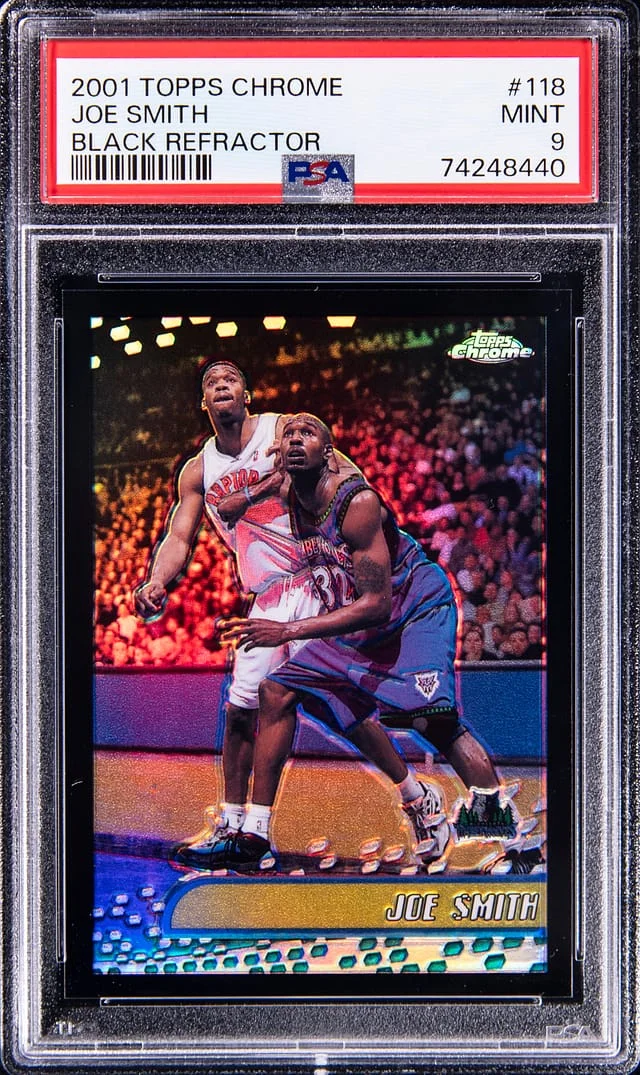 2001-02 Topps Chrome Black Joe Smith Refractor #118 card image