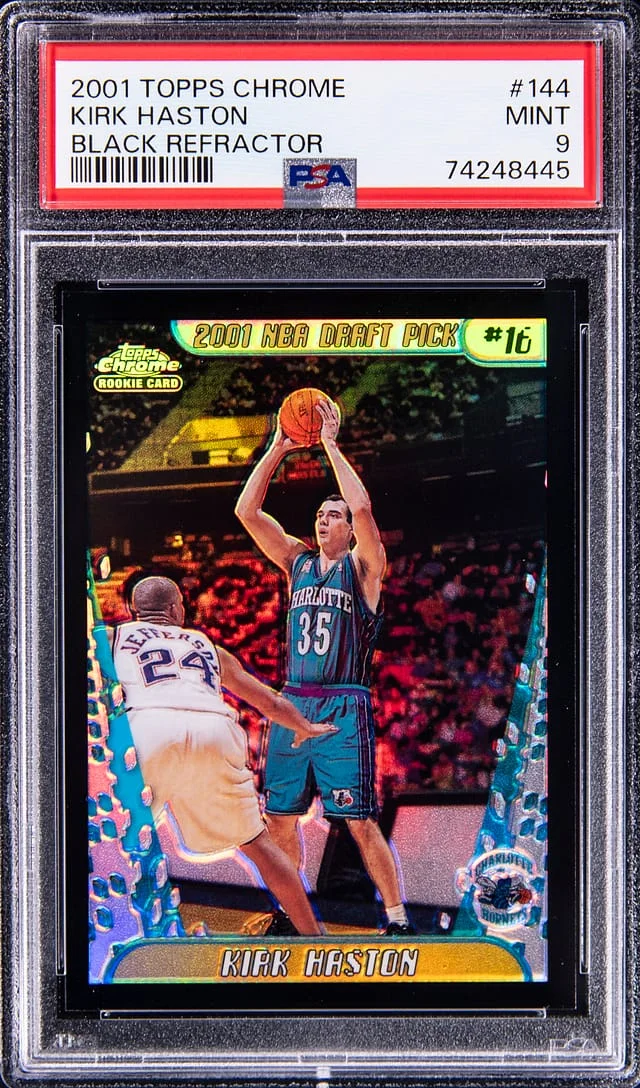 2001-02 Topps Chrome Black Kirk Haston Refractor #144 card image