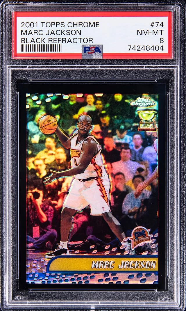 2001-02 Topps Chrome Black Marc Jackson Refractor #74 card image