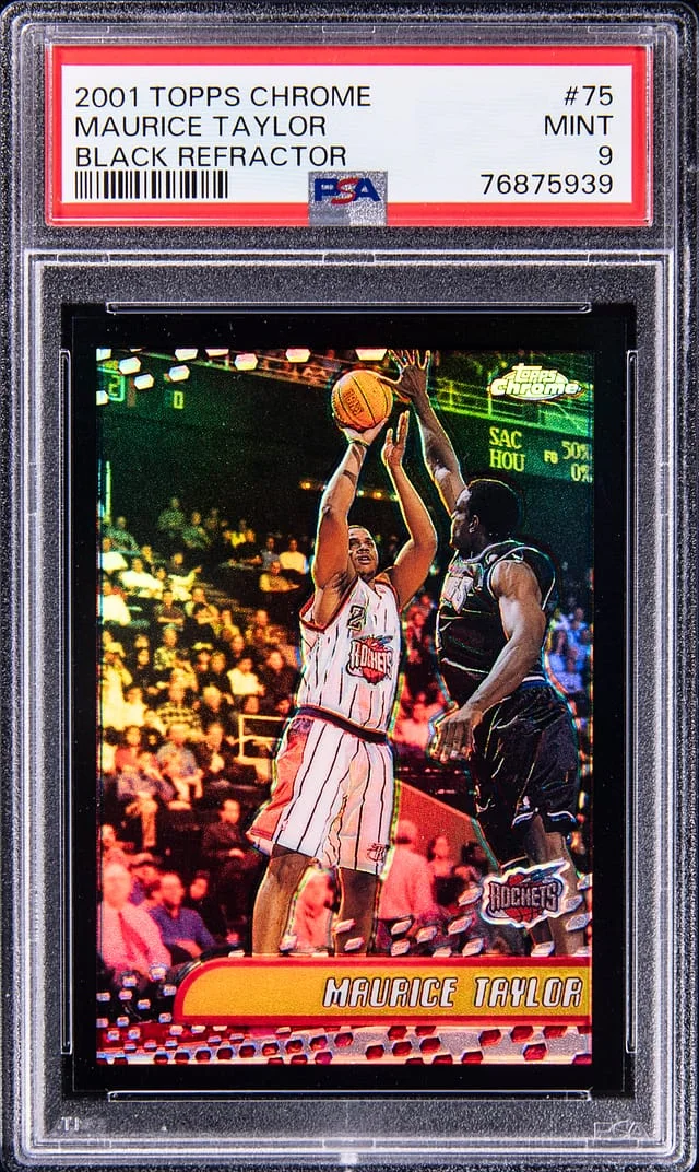 2001-02 Topps Chrome Black Maurice Taylor Refractor #75 card image