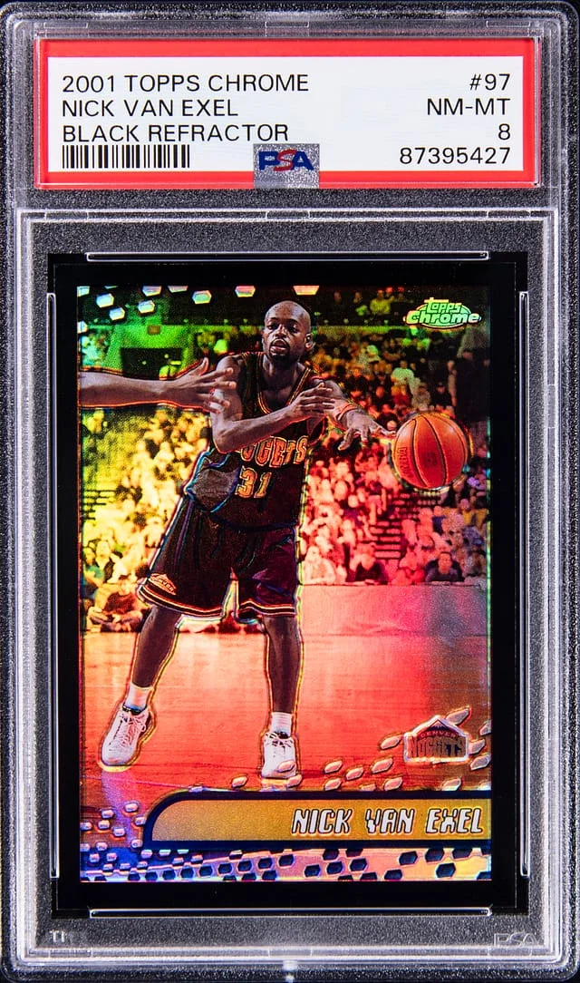 2001-02 Topps Chrome Black Nick Van Exel Refractor #97 card image